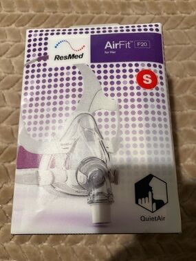 ResMed AirFit F20 for Her CPAP Nasal Mask - Purple/White
